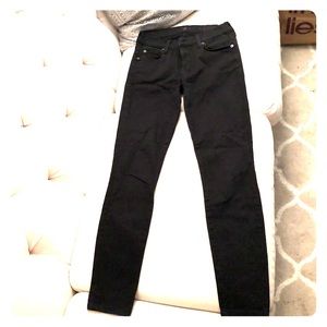 7fam black skinny jean